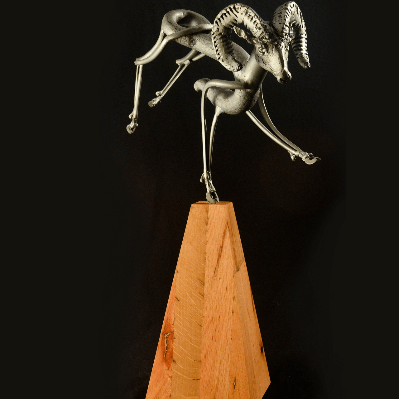 Bighorn Metal Sculpture | Pinnacle Ram Sculpture | Frank Cole Art