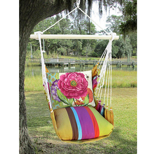 Red Hydrangea Hammock Chair Swing Cafe Soleil Magnolia Casual