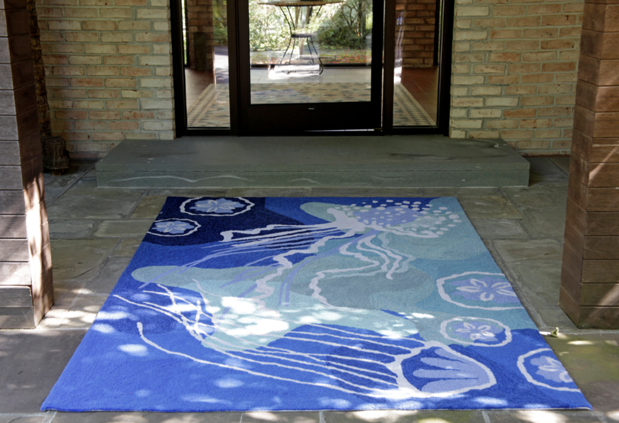 Jellyfish Ocean Blue Area Rug Trans Ocean