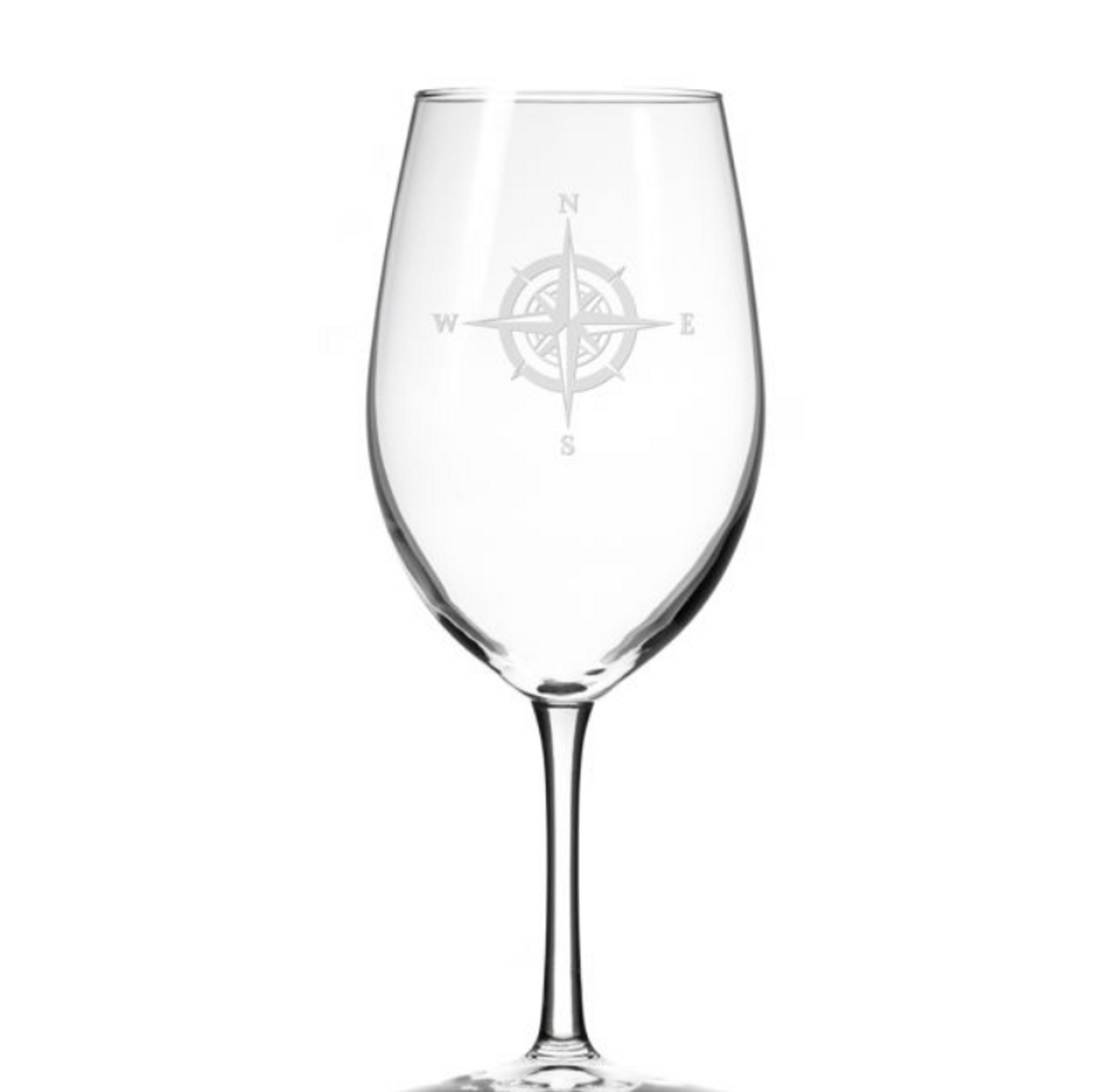 Compass Rose 18 oz Wine Glass Set of 4