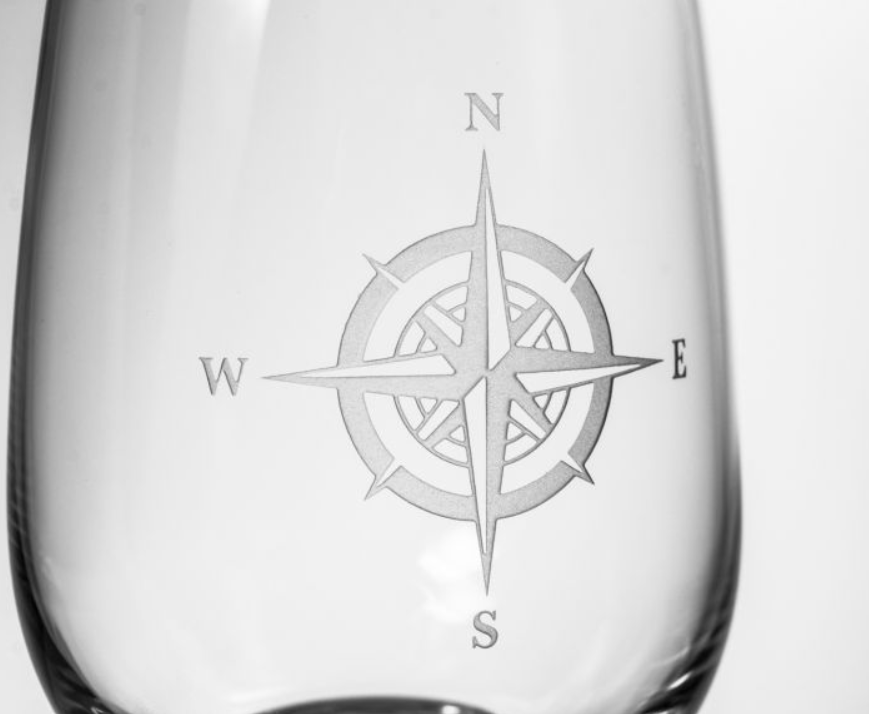 Rolf Glass Compass Rose Wine Glass - Thumbnail 3
