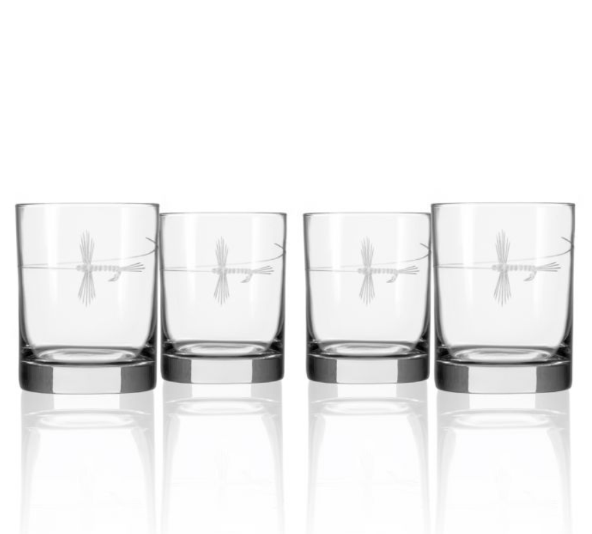 Rolf Glass Fly Fishing Old Fashioned Glass - Thumbnail 3