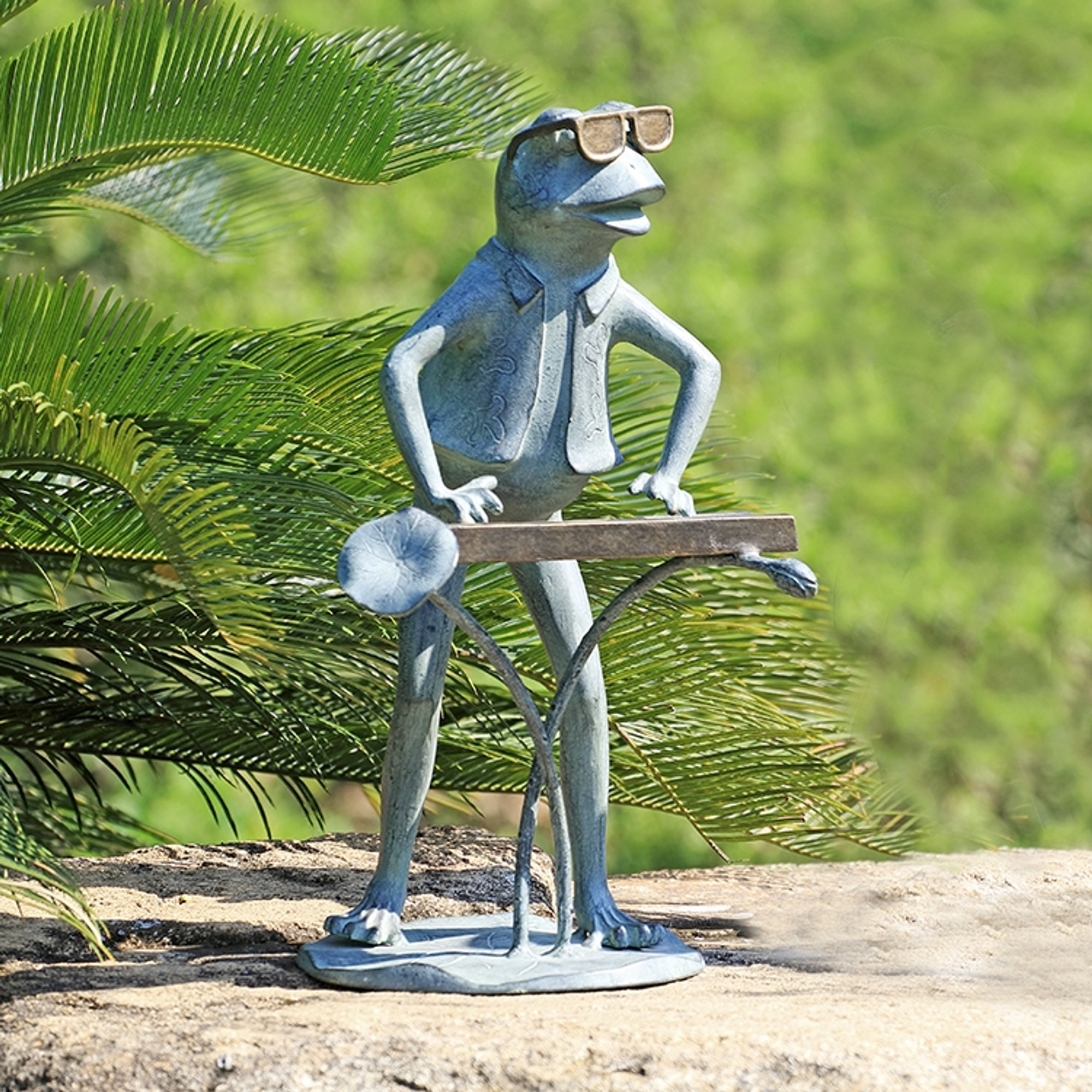 Frog Garden Sculpture "Jazzy Keyboard Frog" 34875 SPI Home
