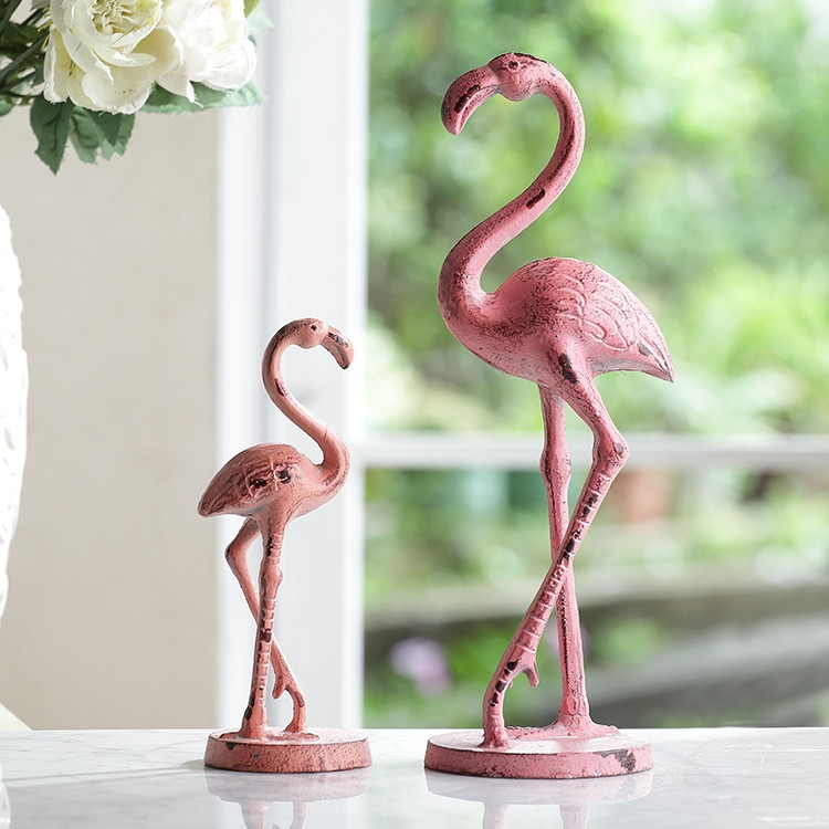 Pensive Flamingo Sculpture Pair | 64021 | SPI Home