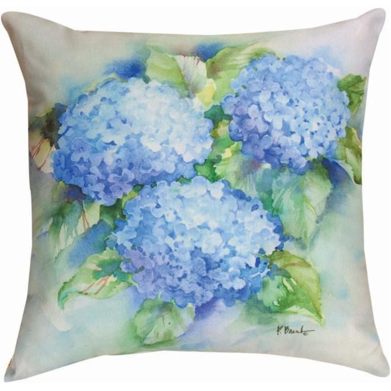 hydrangea throw pillows