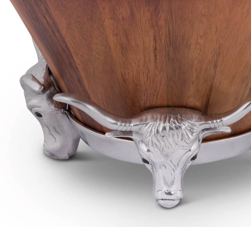 Arthur Court Designs Longhorn Salad Bowl - Thumbnail 4