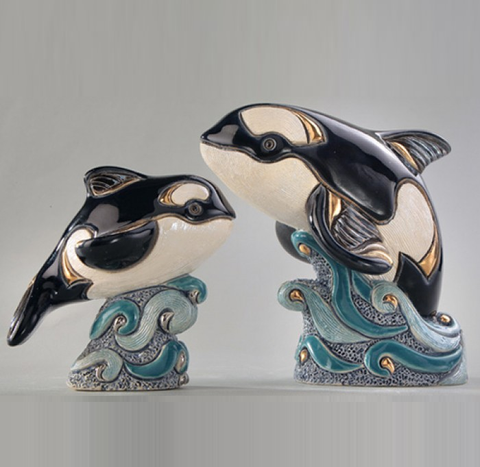 orca whale figurines