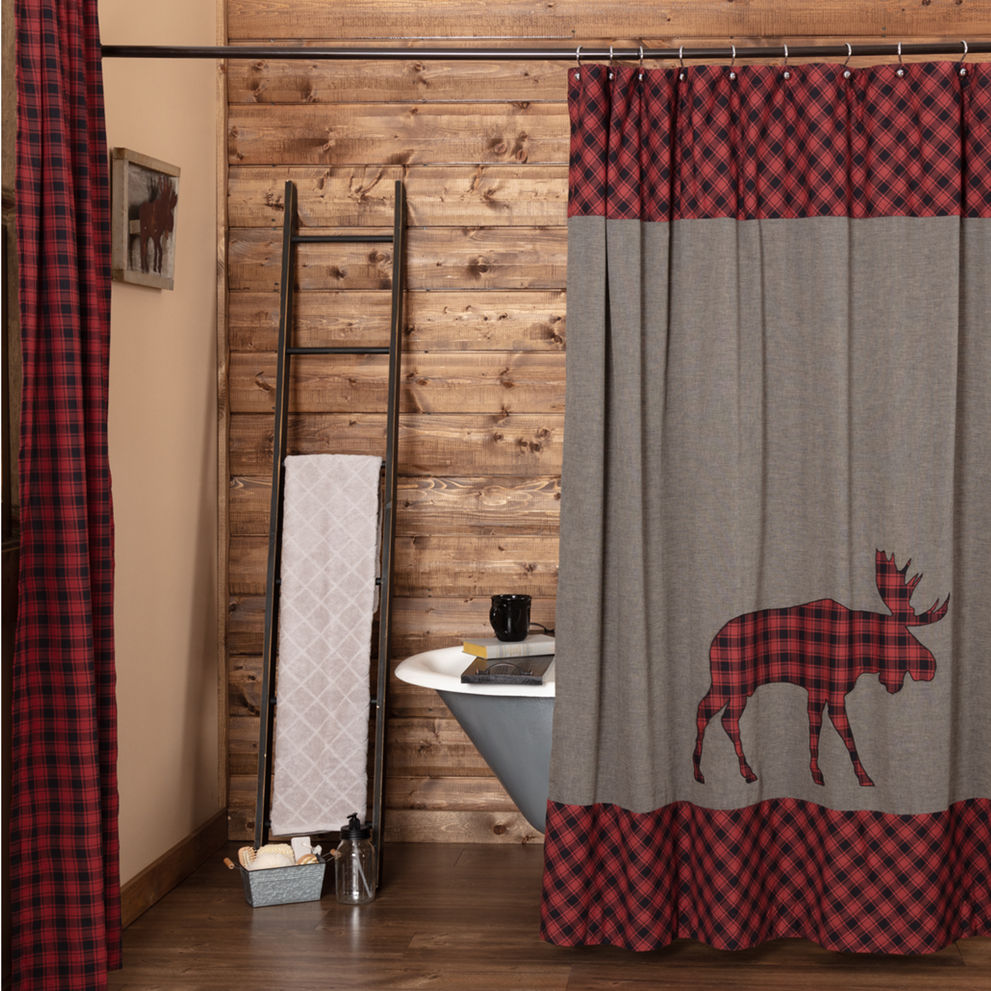 moose shower curtain