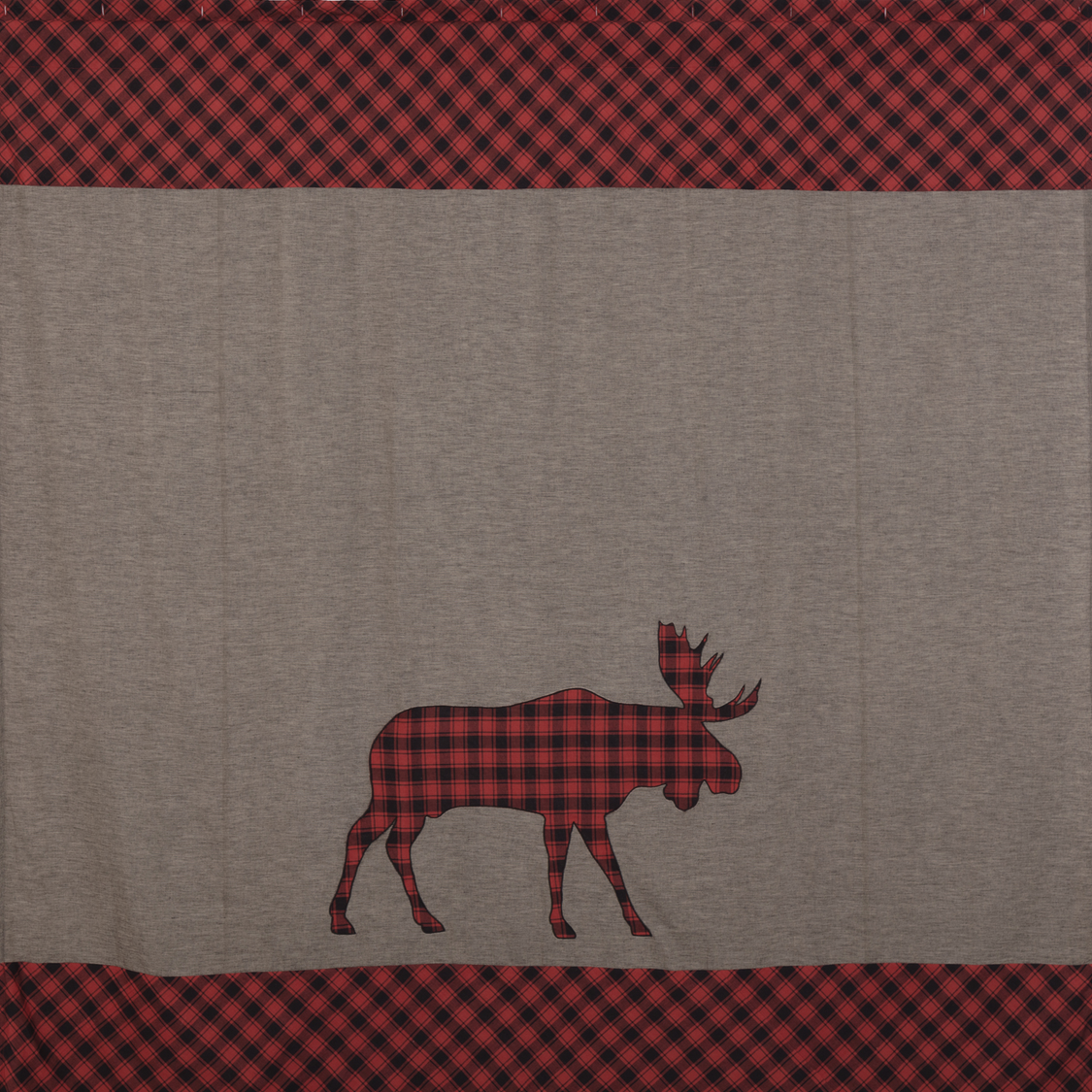 VHC Brands Cumberland Moose Shower Curtain - Thumbnail 4