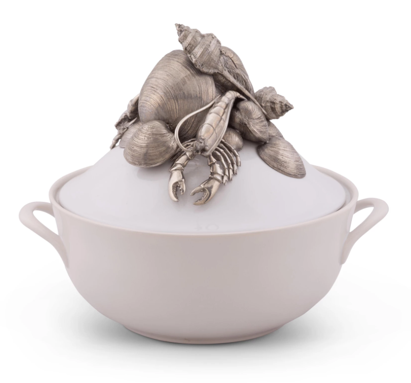 Vagabond House Crab & Clam Sea Life Soup Tureen - Thumbnail 3