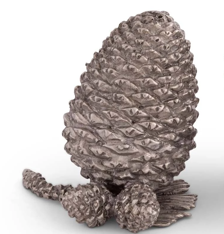 Vagabond House Pewter Pine Cones Salt & Pepper Shakers - Thumbnail 3