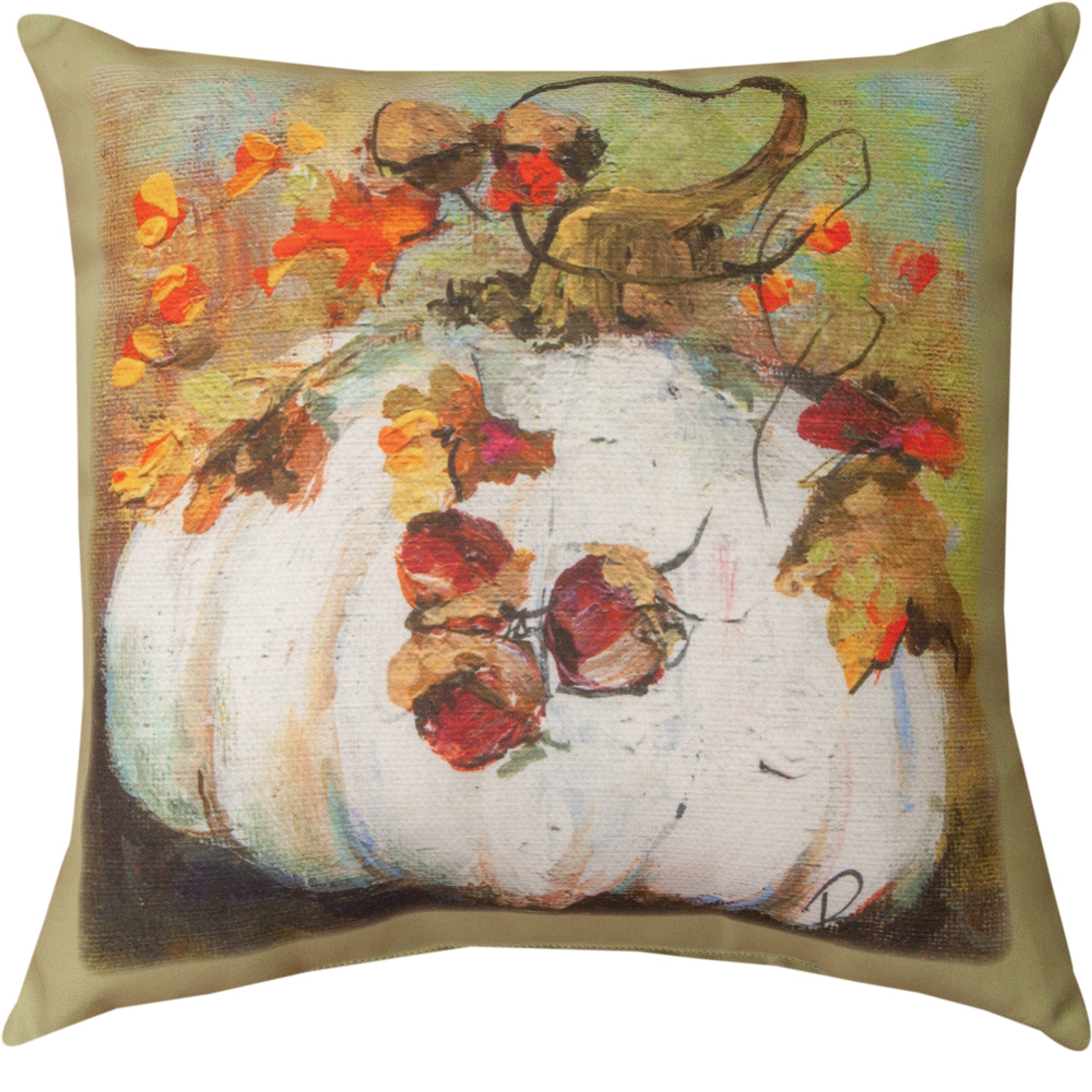 outdoor pumpkin pillow