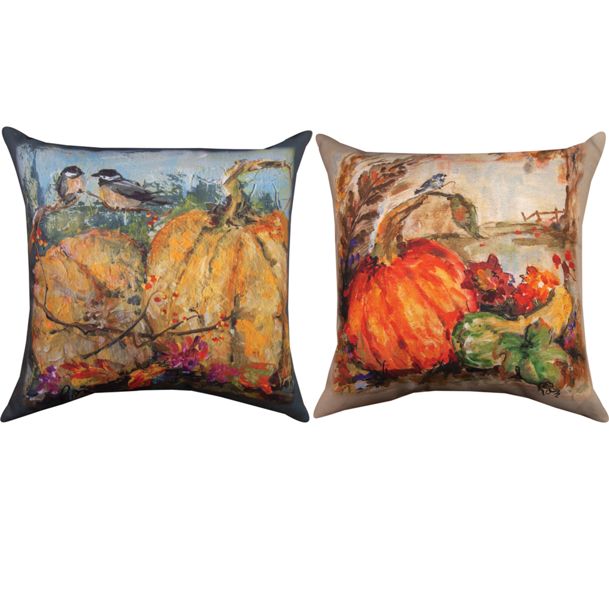 outdoor pumpkin pillow