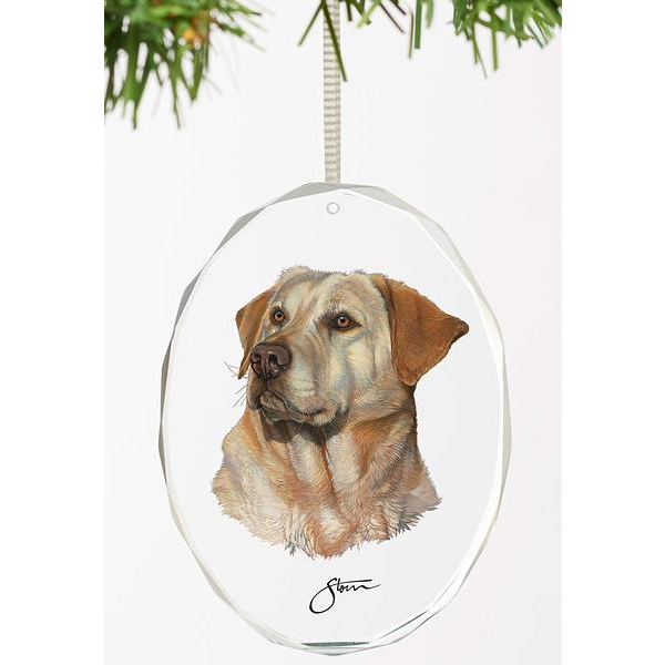 yellow lab ornament