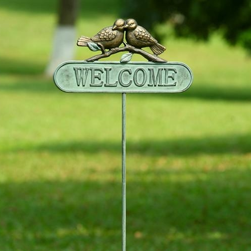 SPI Home Lovebirds Welcome Sign