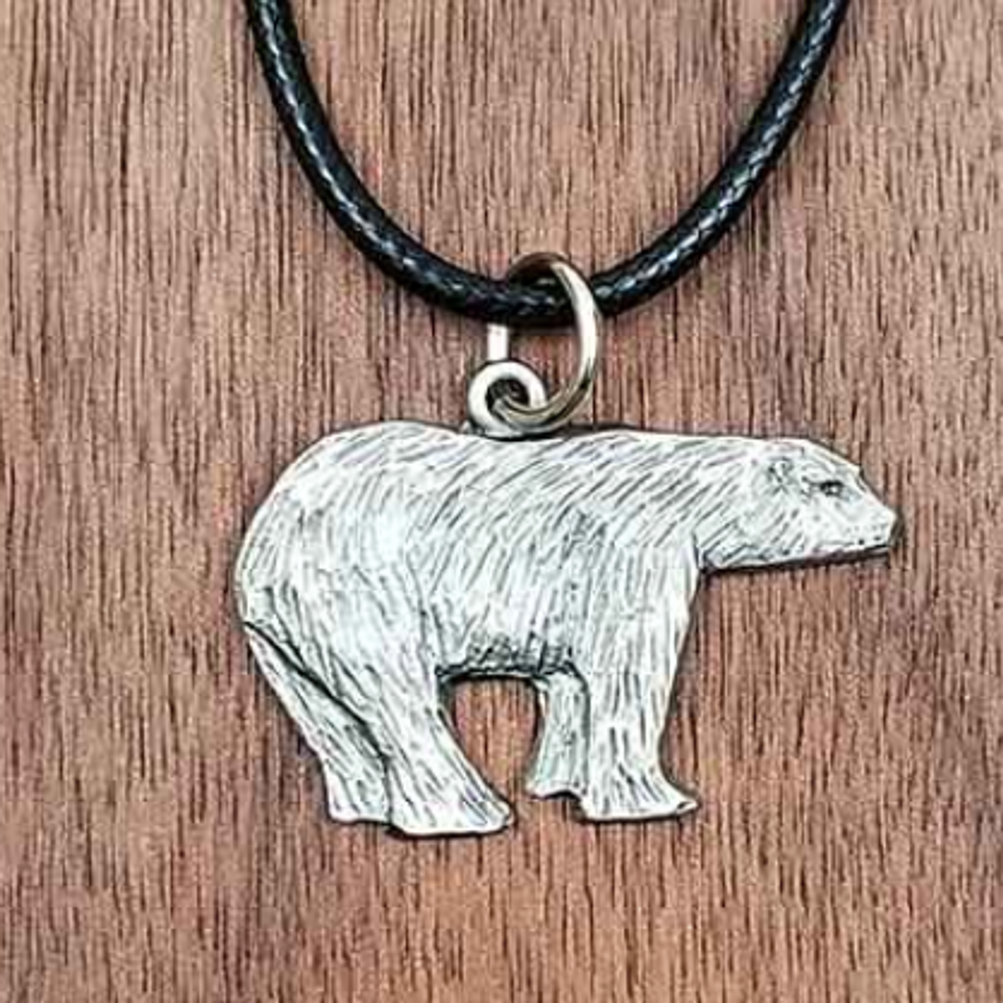 Silver Grizzly Bear Charm Necklace - Black Bear Wildlife Pendant Jewerly  NEW | eBay