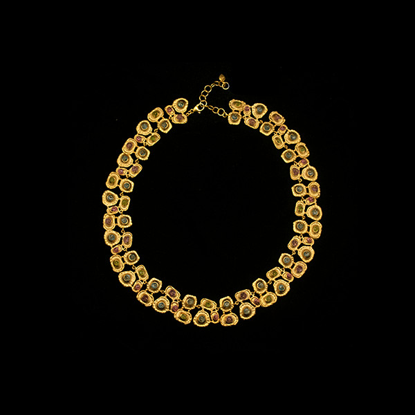 Sea Urchin 16 Adjustable Gold Collar Necklace Michael Michaud