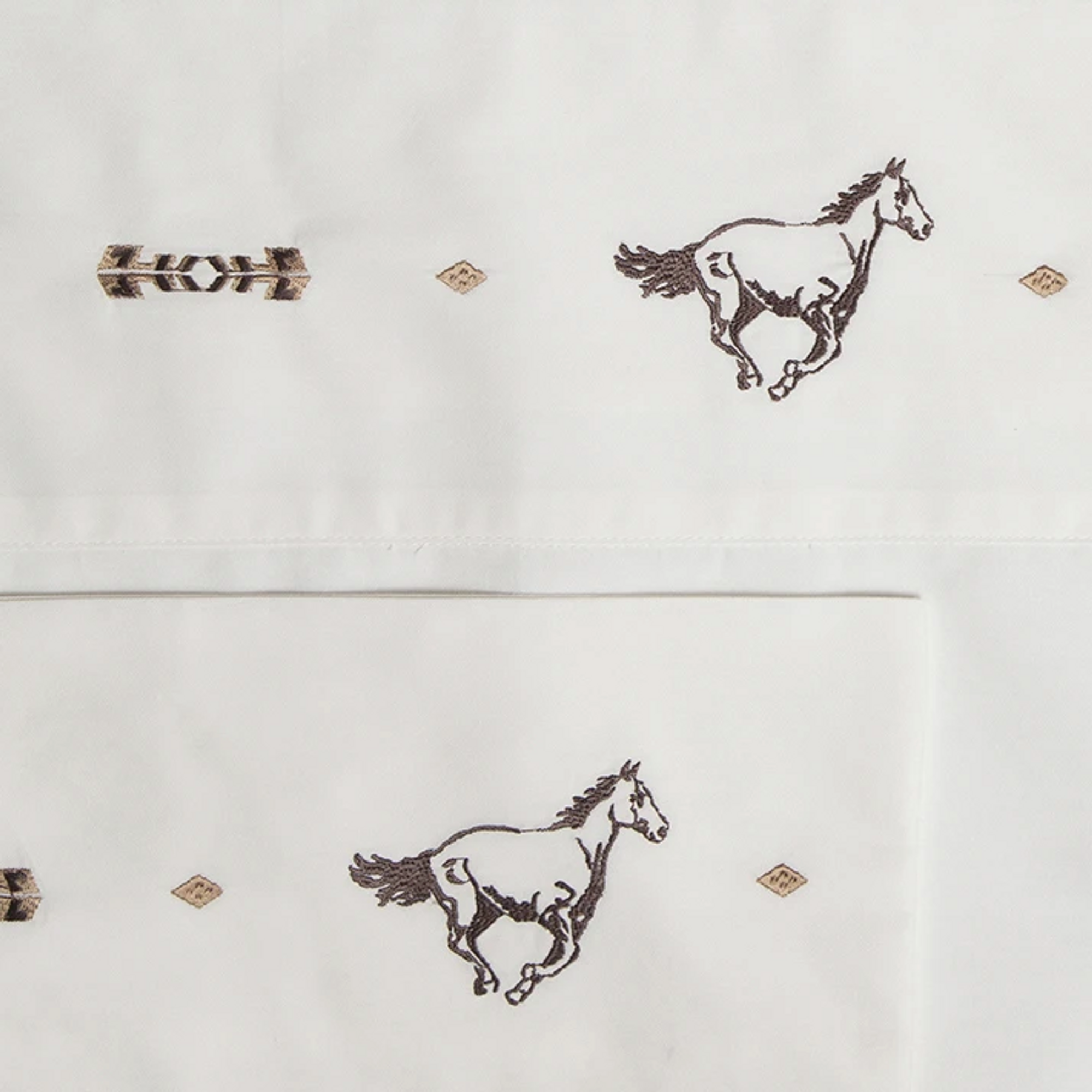 Horses Printed Sheet Set Twin