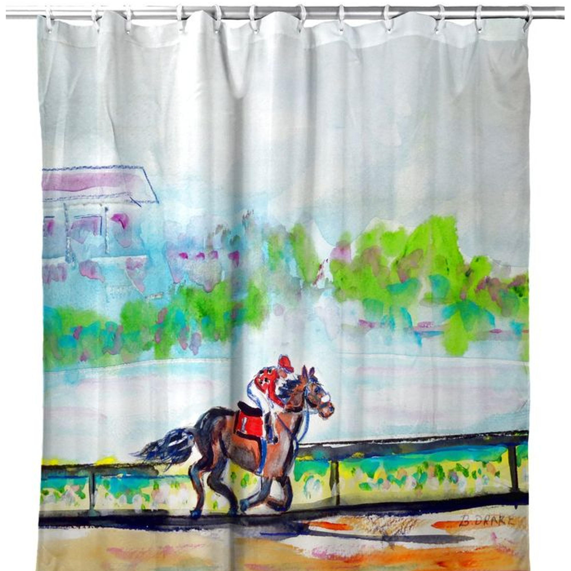 horse shower curtain