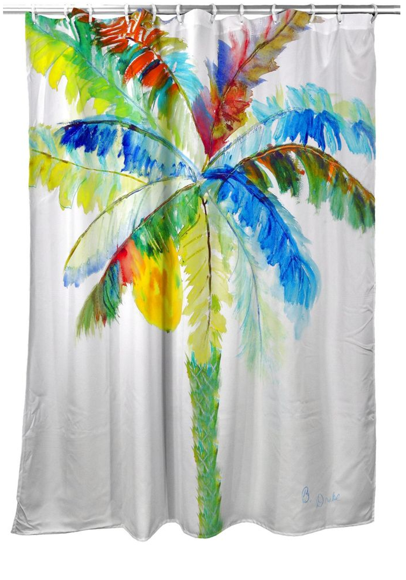 palm tree shower curtain