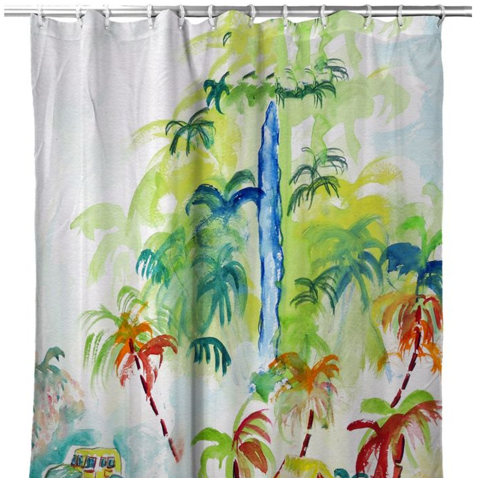 palm tree shower curtain