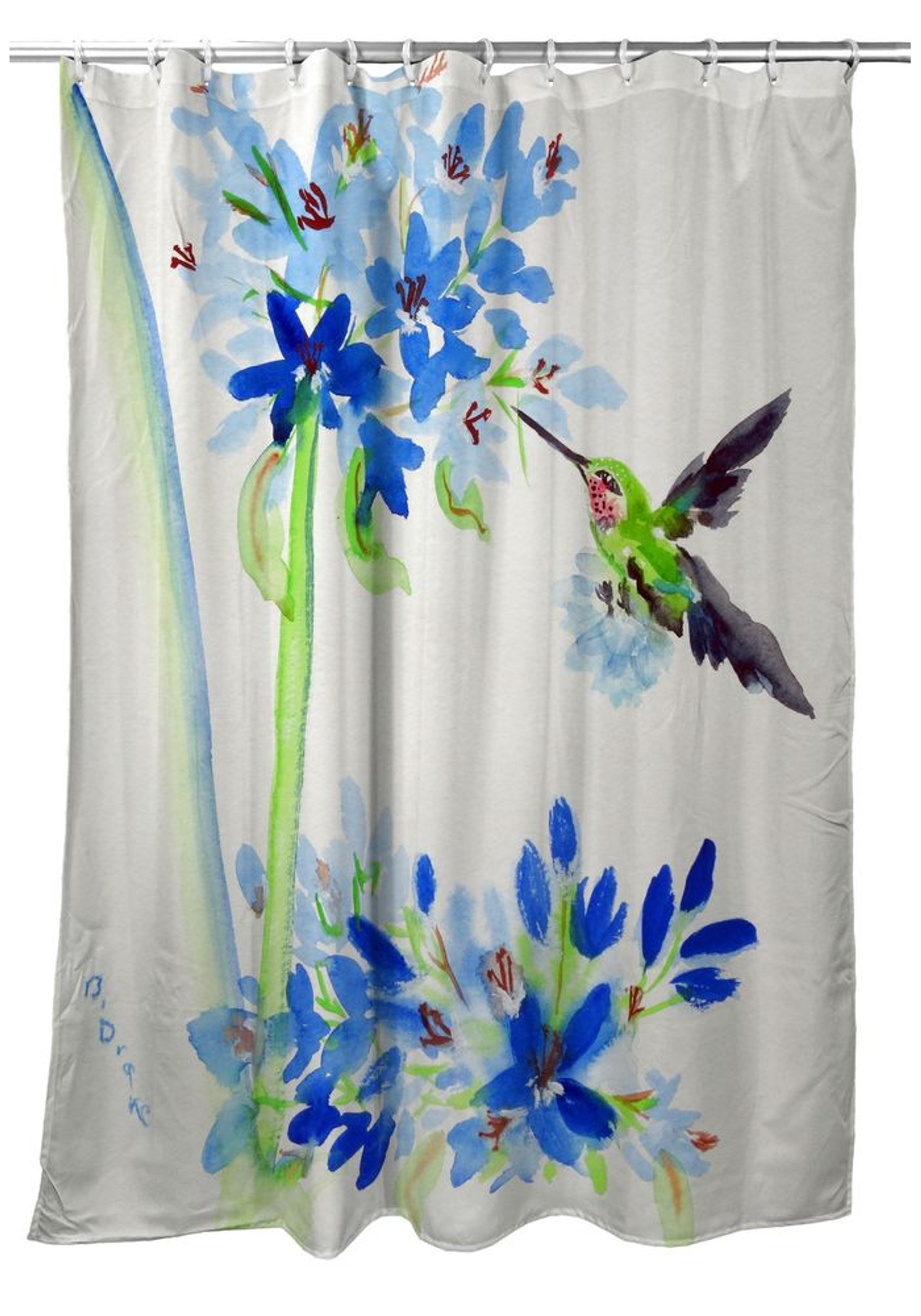 Floral Snake Shower Curtain