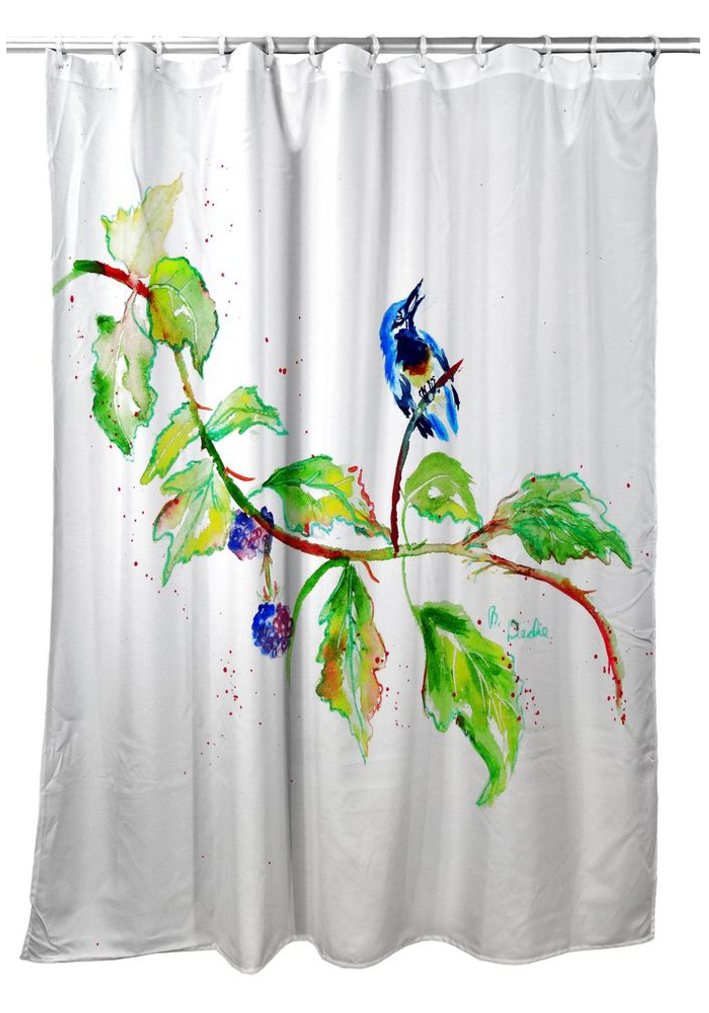 bird shower curtain