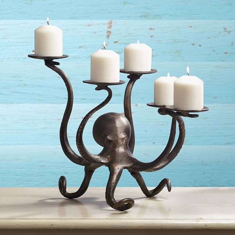 SPI Home Octopus Pillar Candelabra - Thumbnail 5