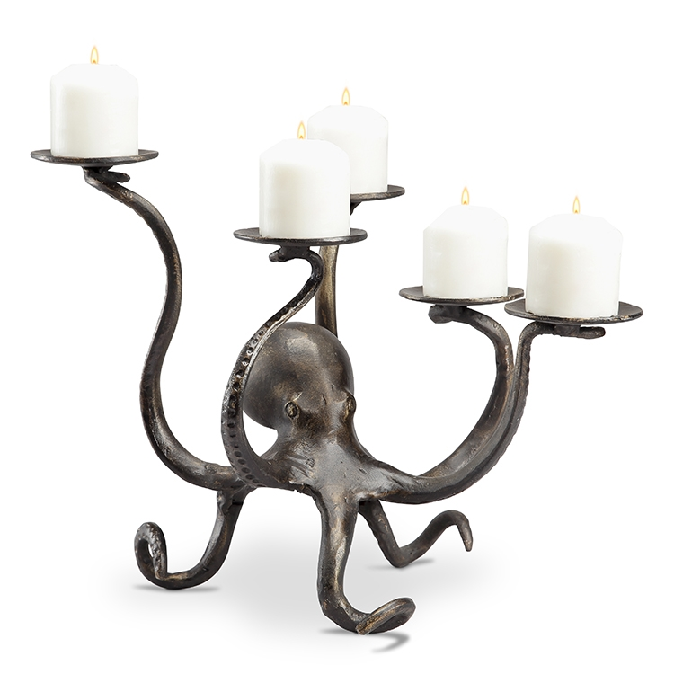 SPI Home Octopus Pillar Candelabra - Thumbnail 2
