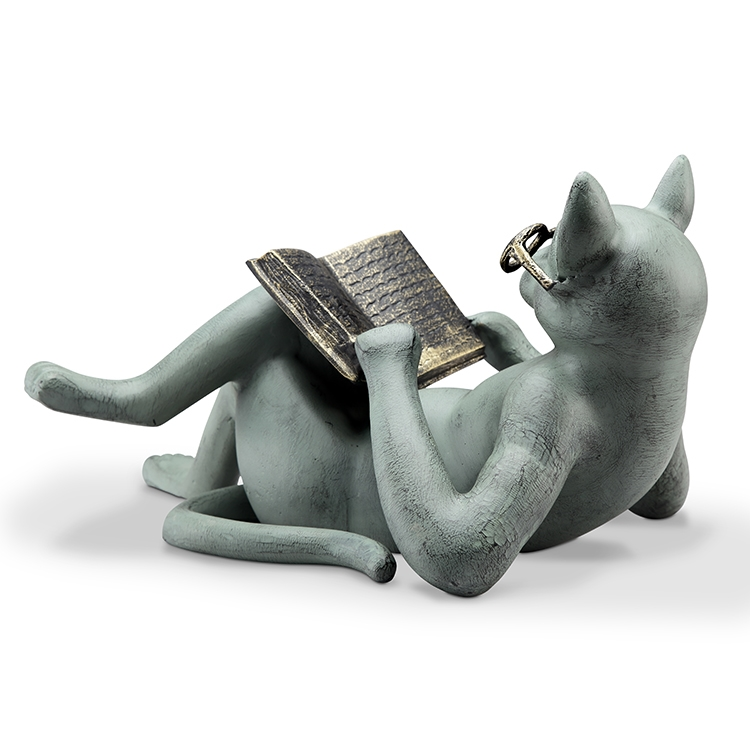 SPI Home College Cat Garden Sculpture - Thumbnail 4