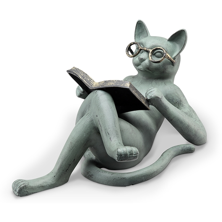 SPI Home College Cat Garden Sculpture