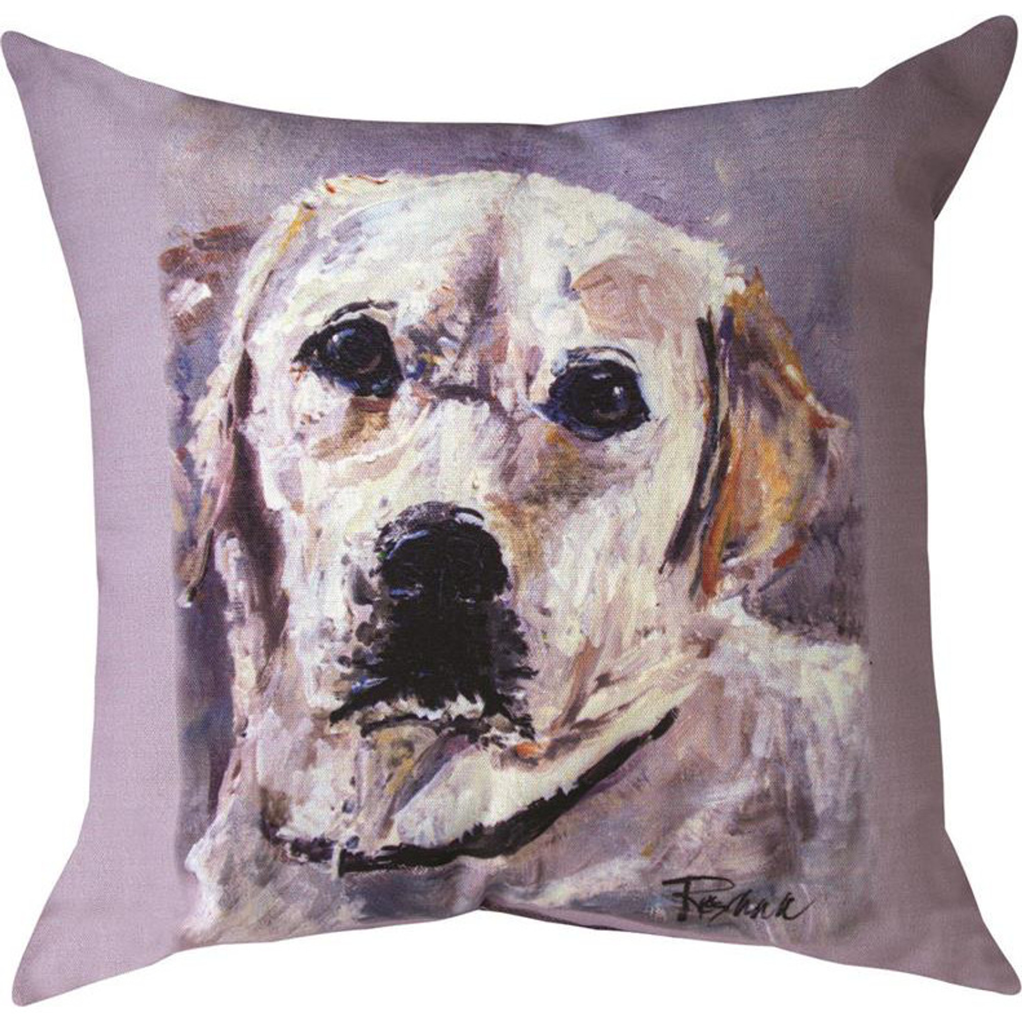 yellow lab pillow