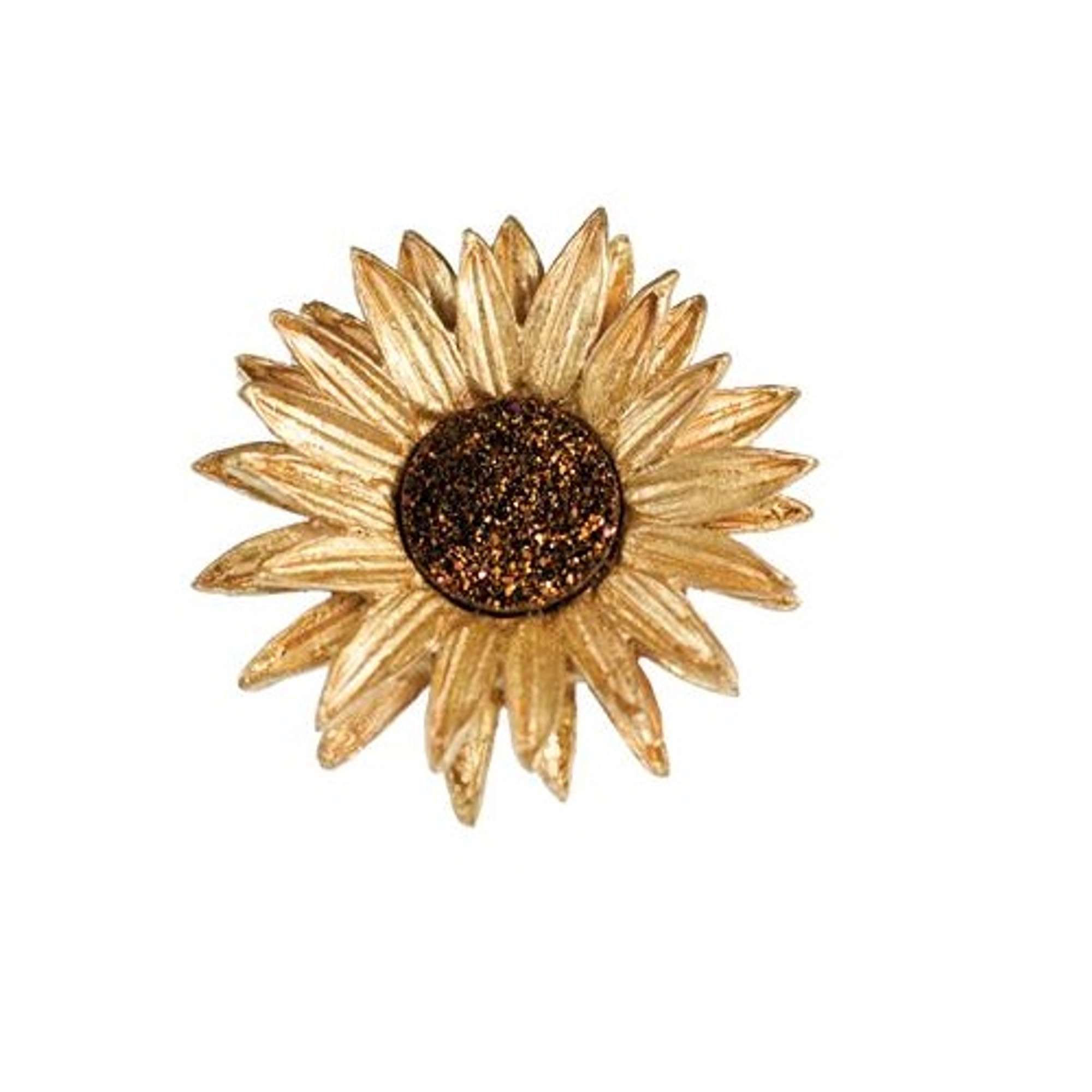 sunflower brooch pin