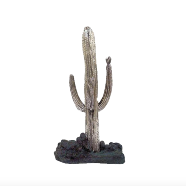 Saguaro Cactus Silver Plated Large Sculpture | D'Argenta | C-1