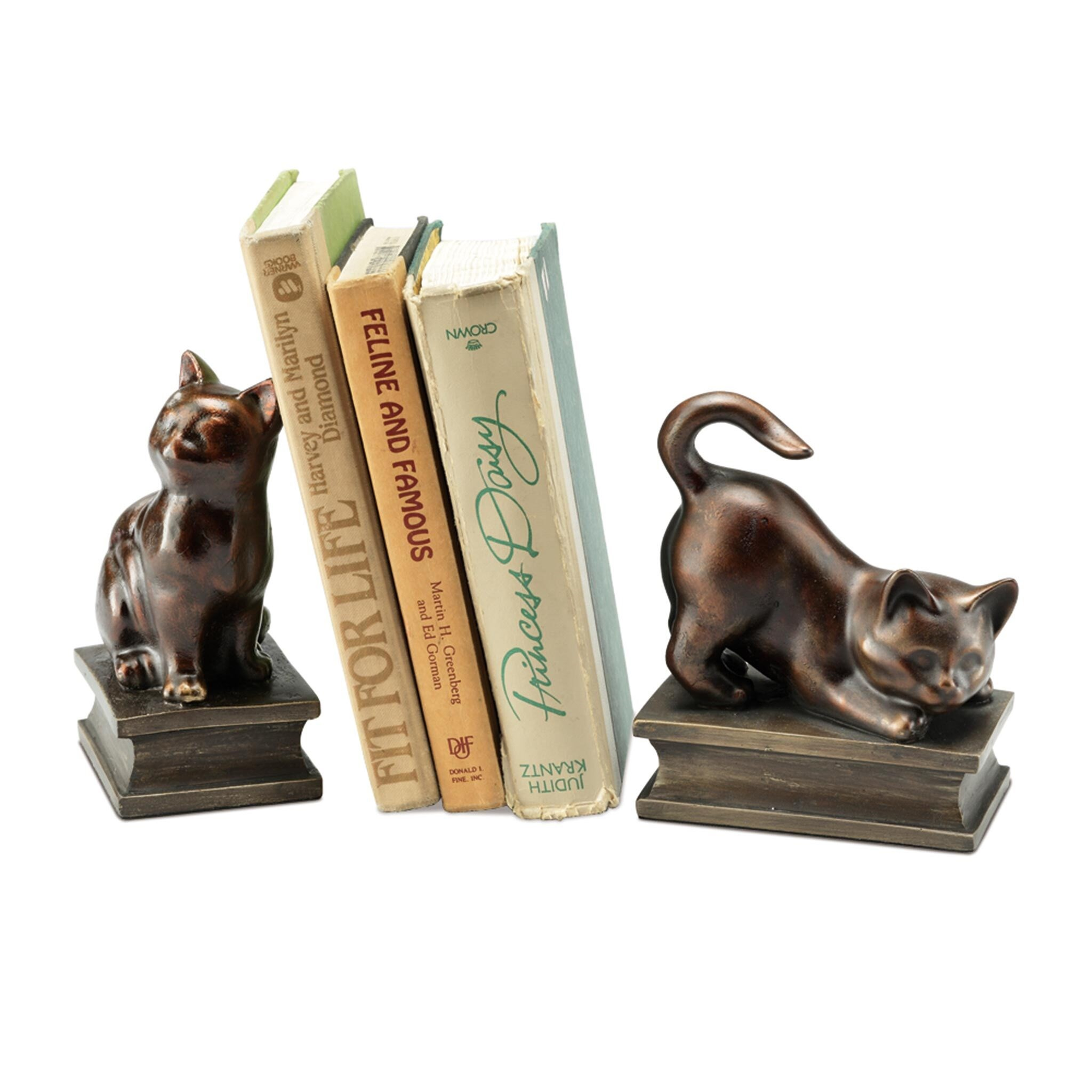 Cats Bookends 