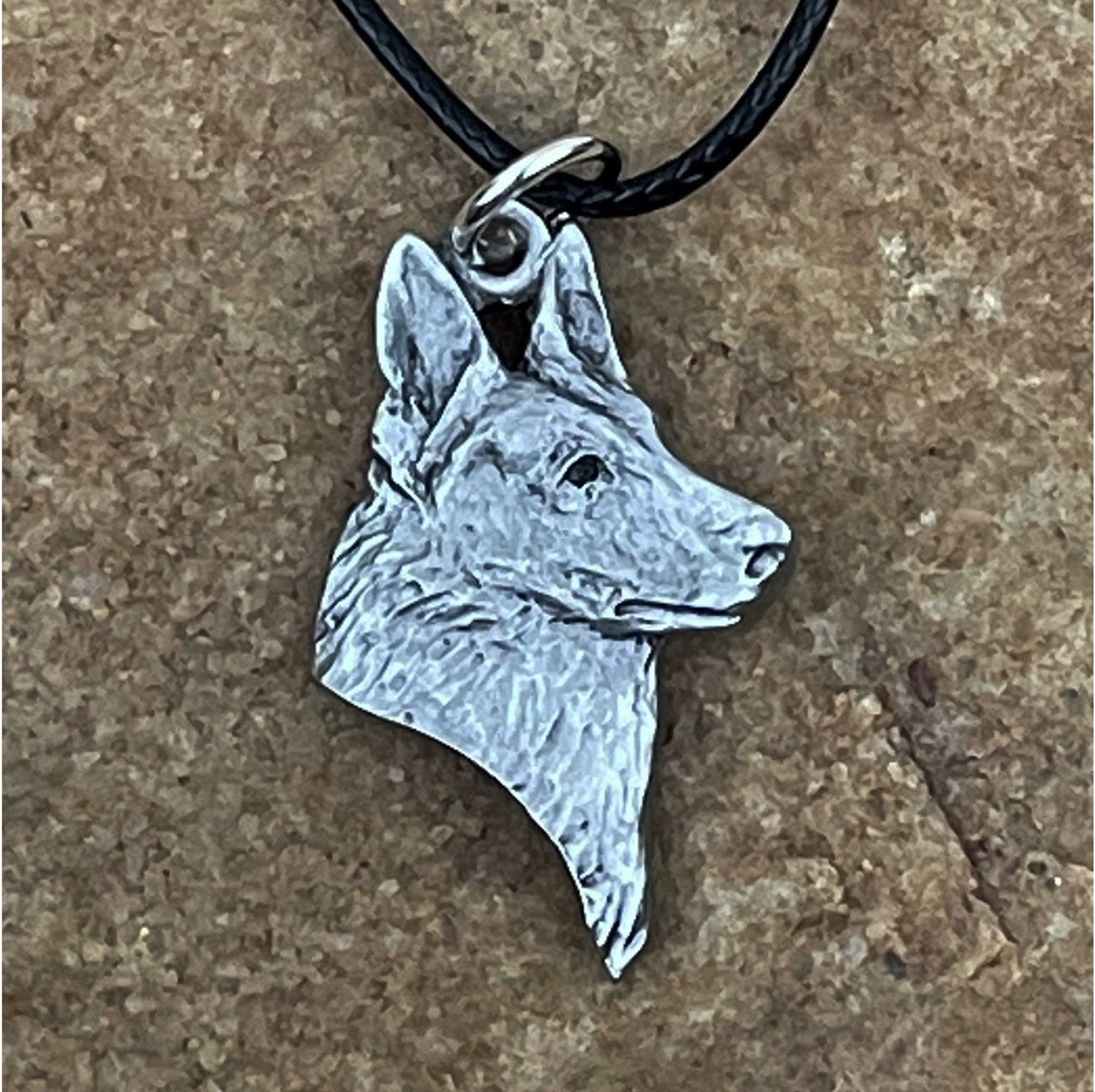 Buy German Shepherd Pendant / Necklace larger Size Sterling Silver Online  in India - Etsy