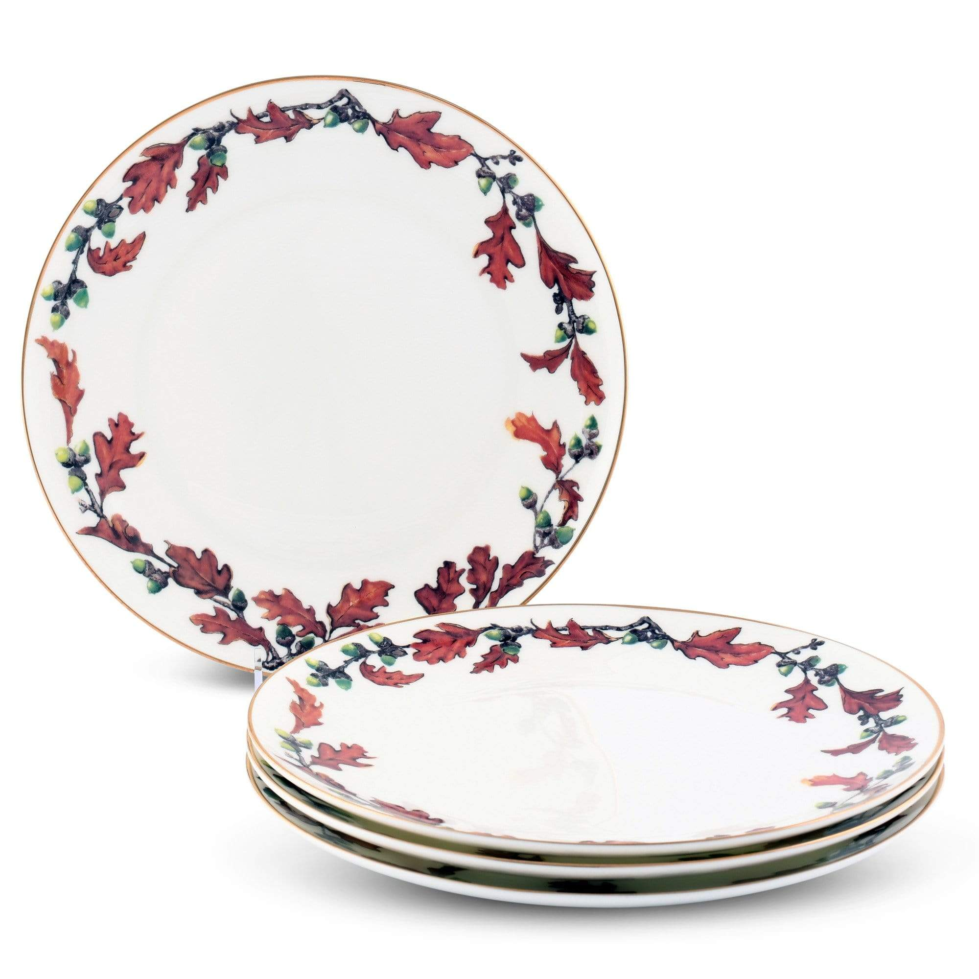Norwood Acorn Pattern Dinner Plate Bone China Vagabond House