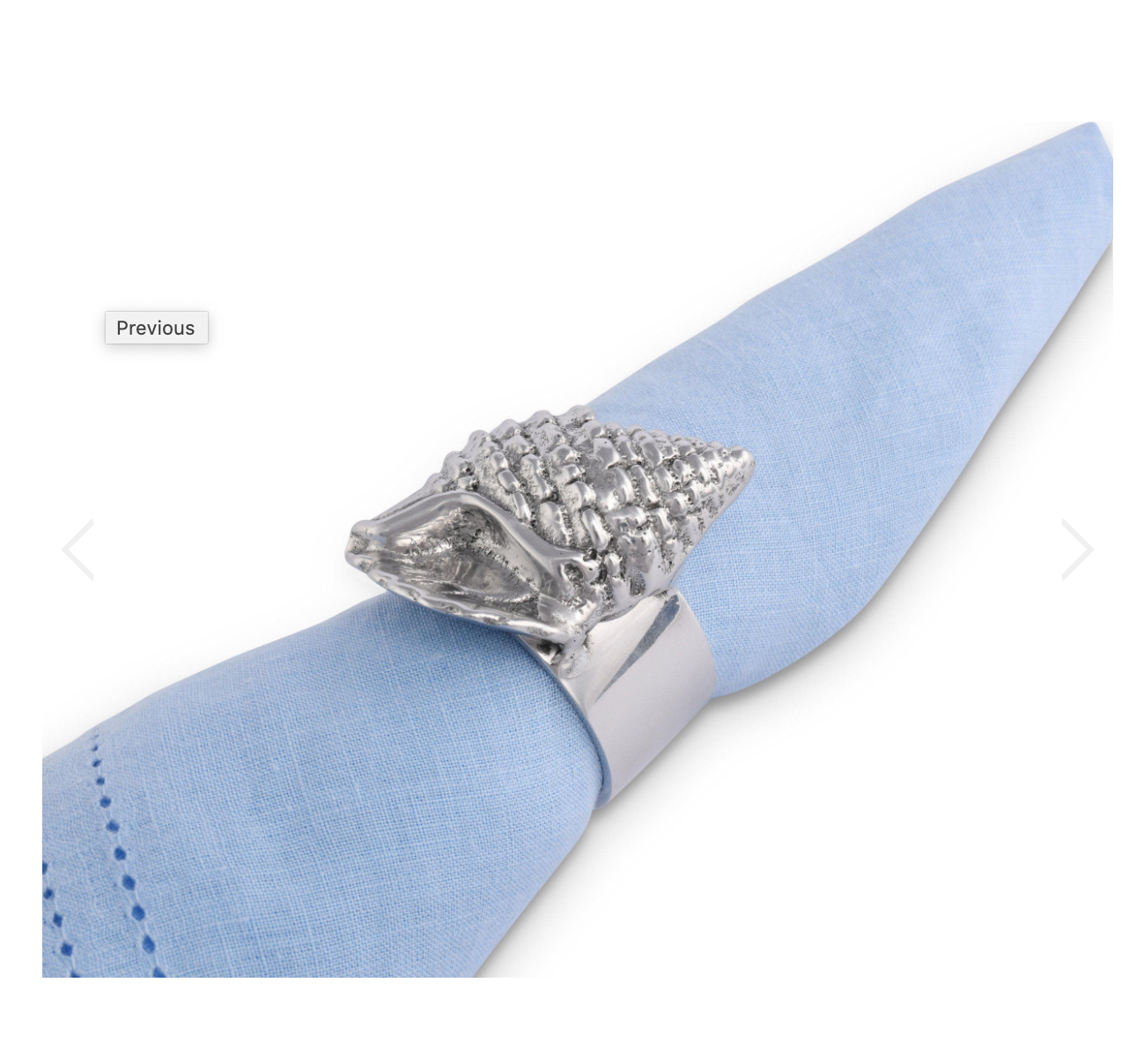 Arthur Court Designs Sea Shell Napkin Rings