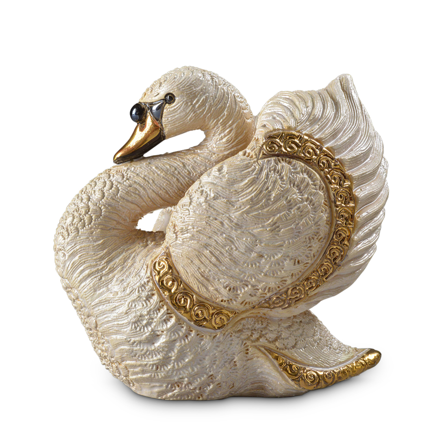 Swan Sculpture | De Rosa Collection | Porcelain Stoneware