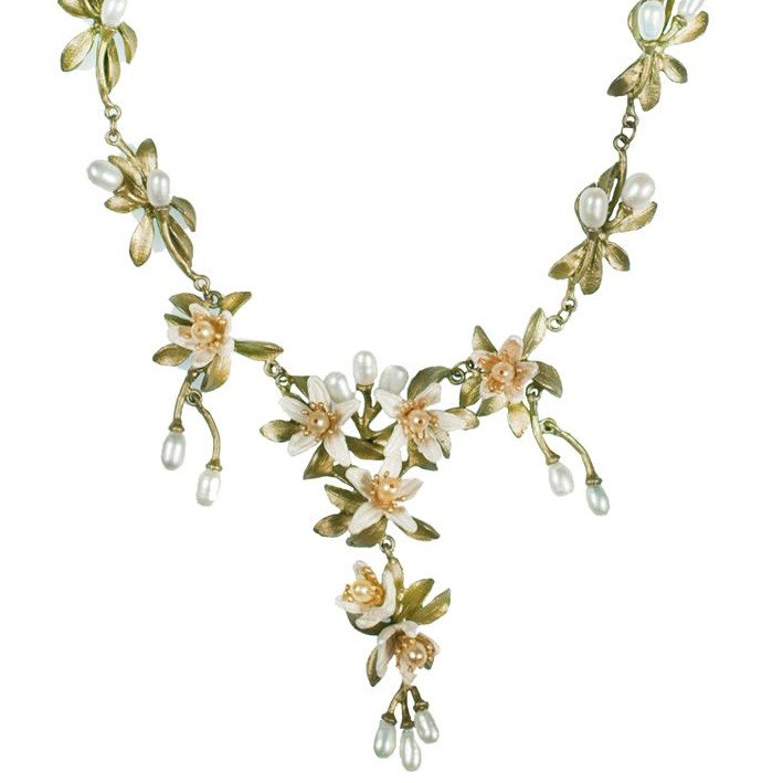 Orange Blossom Necklace Shower Drop Michael Michaud