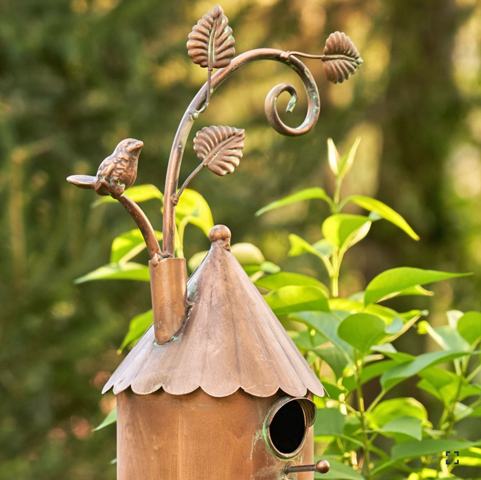 ASP403 Large Brass Nyjer Feeder - The Birdhouse Nature Store