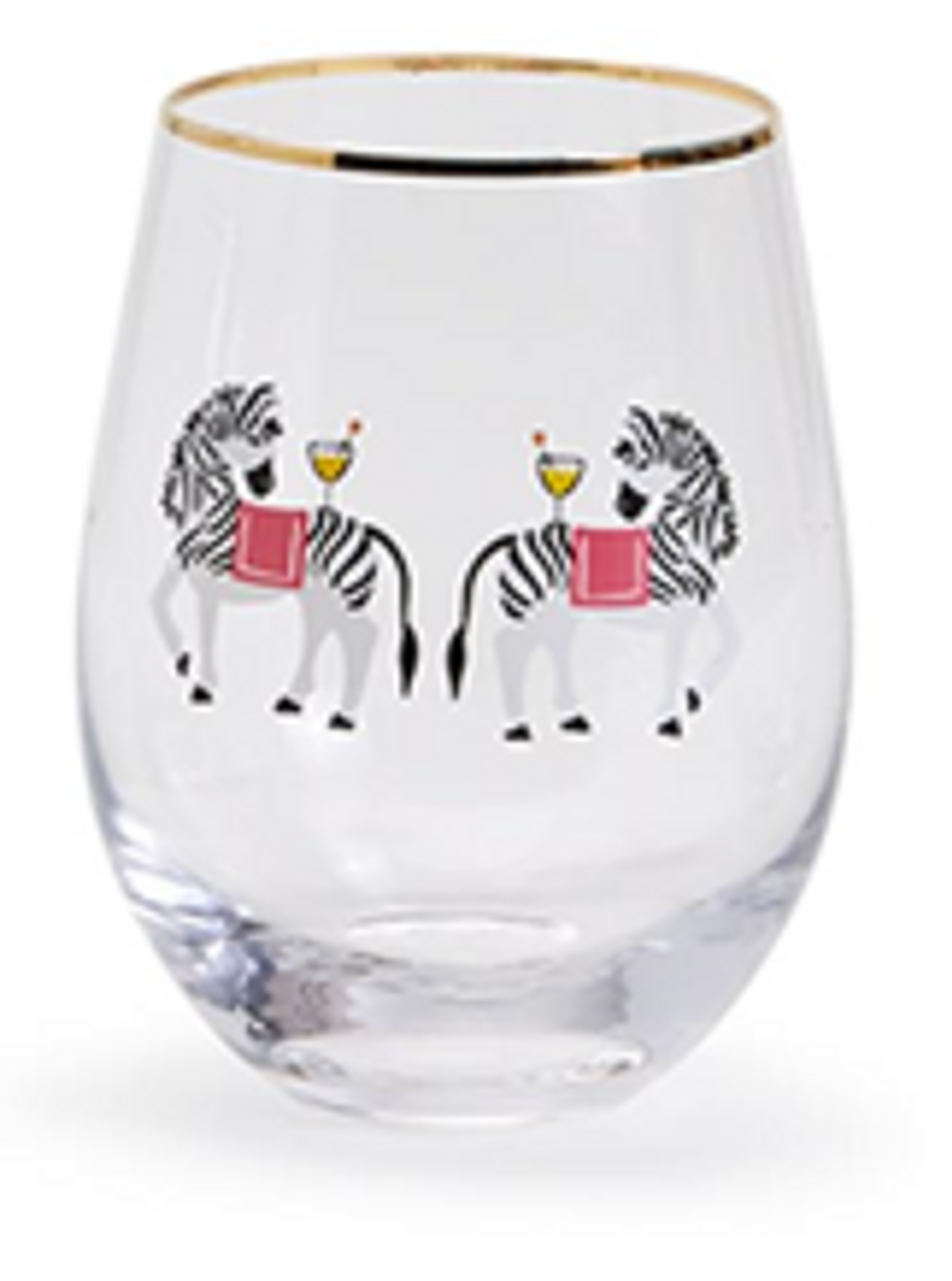 Animal Print Outdoor Stemless Wine Glasses