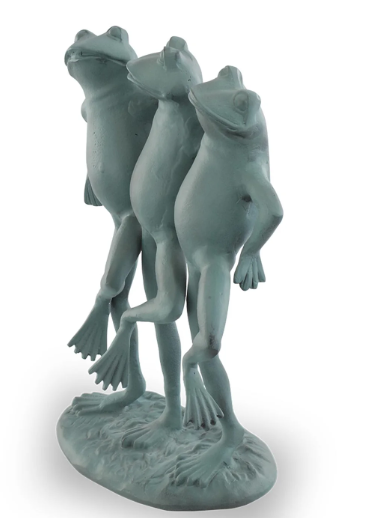 SPI Home Dancing Frog Garden Sculpture - Thumbnail 4