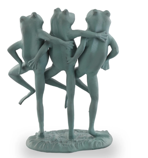 SPI Home Dancing Frog Garden Sculpture - Thumbnail 2