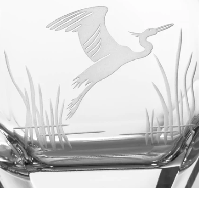 Heron Engraved Whiskey Decanter Gift Set Rolf Glass