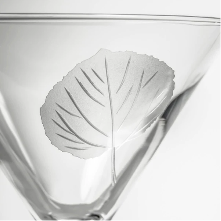 Rolf Glass Aspen Leaf Martini Cocktail Glass - Thumbnail 5