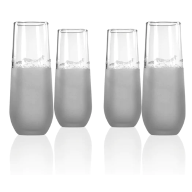 Rolf Glass Sandpiper Stemless Champagne Flute - Thumbnail 3