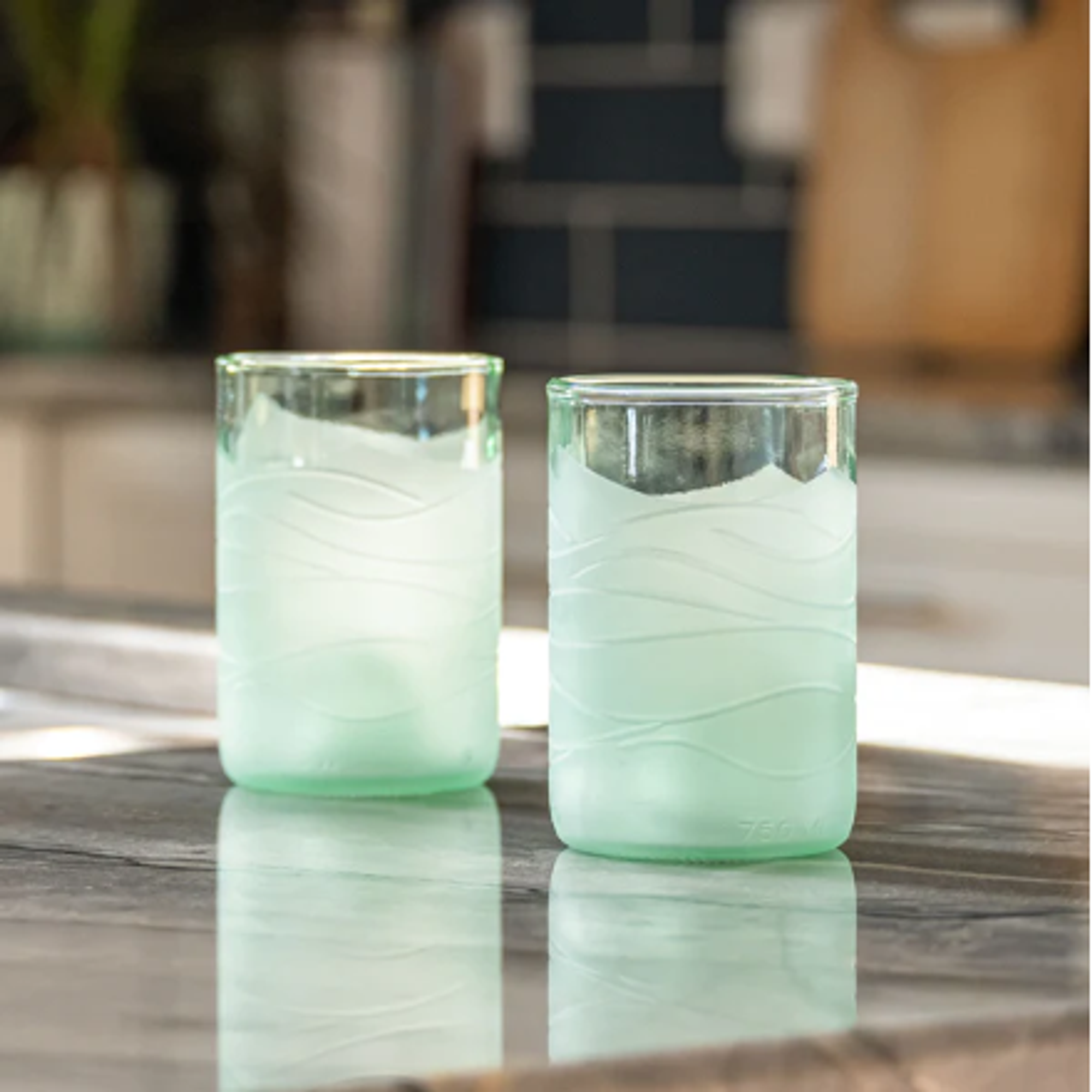 Glacier Glass 12 oz Tumbler Set of 4, Glassware