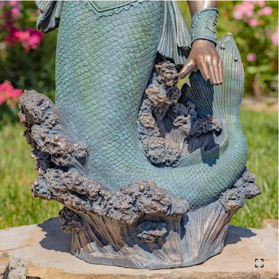 Poseidon Sculpture Scotty | Figurine | Mermaid Decor