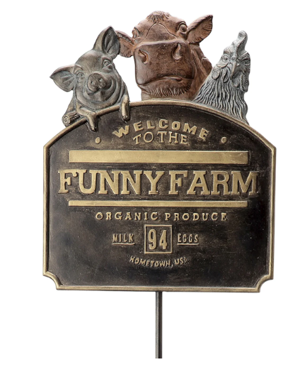 SPI Home Funny Farm Garden Stake